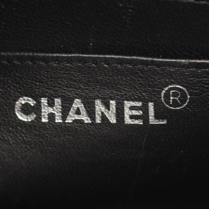 マトラッセ ハンドバッグ キャビアスキン ブラック シルバー金具 シャネル バッグ CHANEL