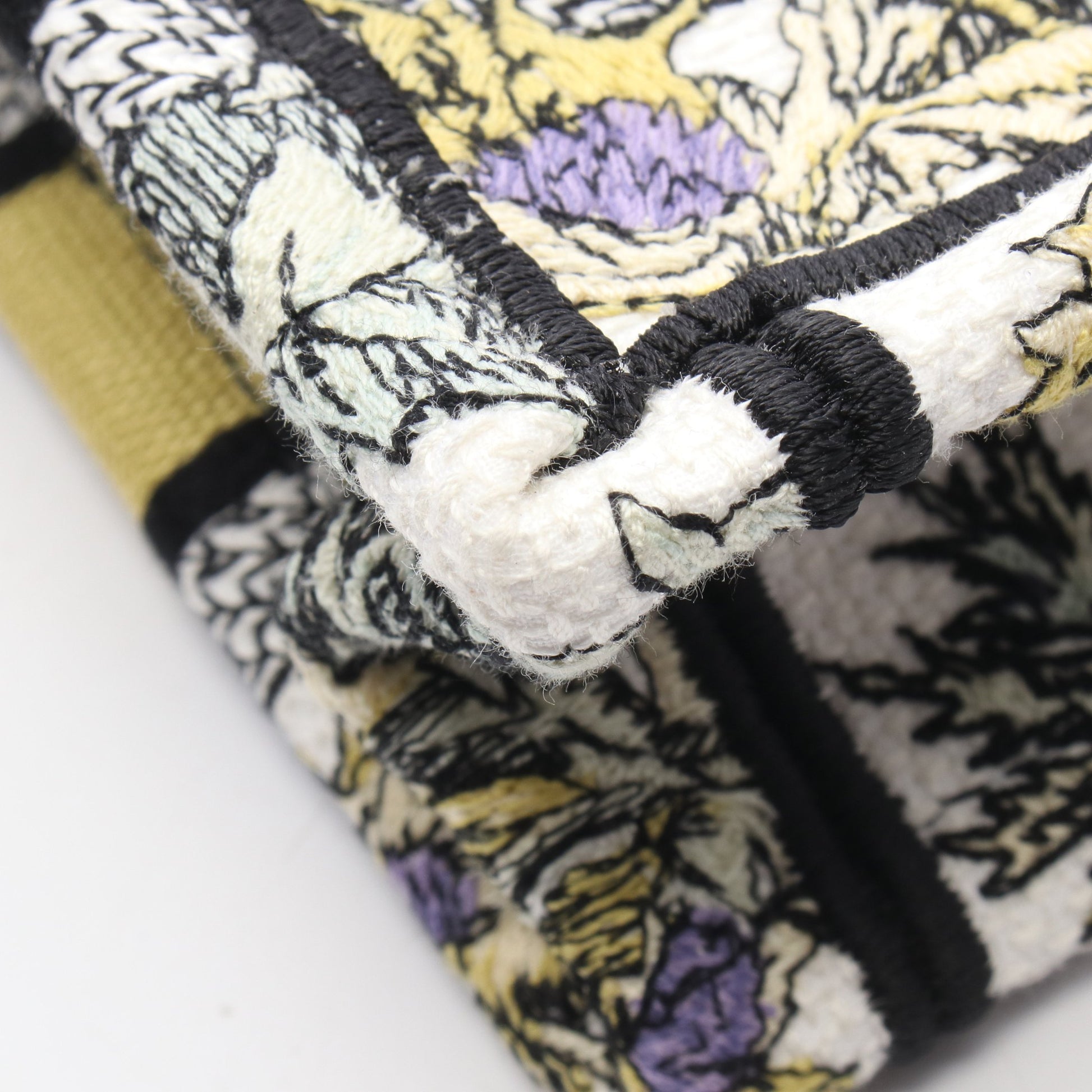 BOOK TOTE ブックトート ミニ 2WAY ハンドバッグ キャンバス ホワイト マルチカラー クリスチャンディオール バッグ Christian Dior