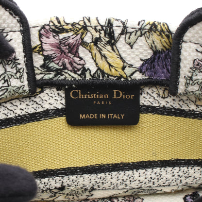 BOOK TOTE ブックトート ミニ 2WAY ハンドバッグ キャンバス ホワイト マルチカラー クリスチャンディオール バッグ Christian Dior