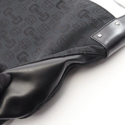 GG柄 ショルダーバッグ キャンバス レザー ブラック グッチ バッグ GUCCI