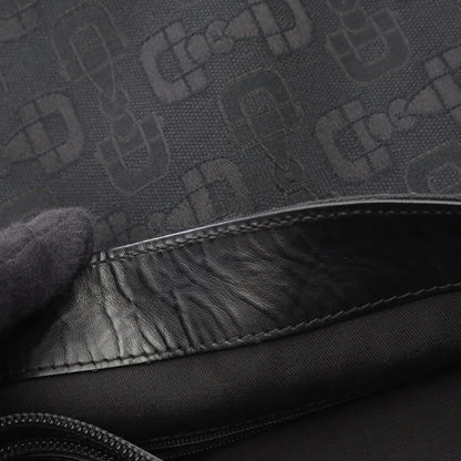 GG柄 ショルダーバッグ キャンバス レザー ブラック グッチ バッグ GUCCI