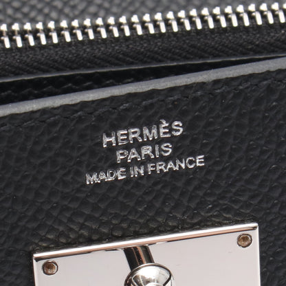ケリートゥーゴー ショルダーウォレット ヴォーエプソン ブラック シルバー金具 W刻印 エルメス バッグ HERMES