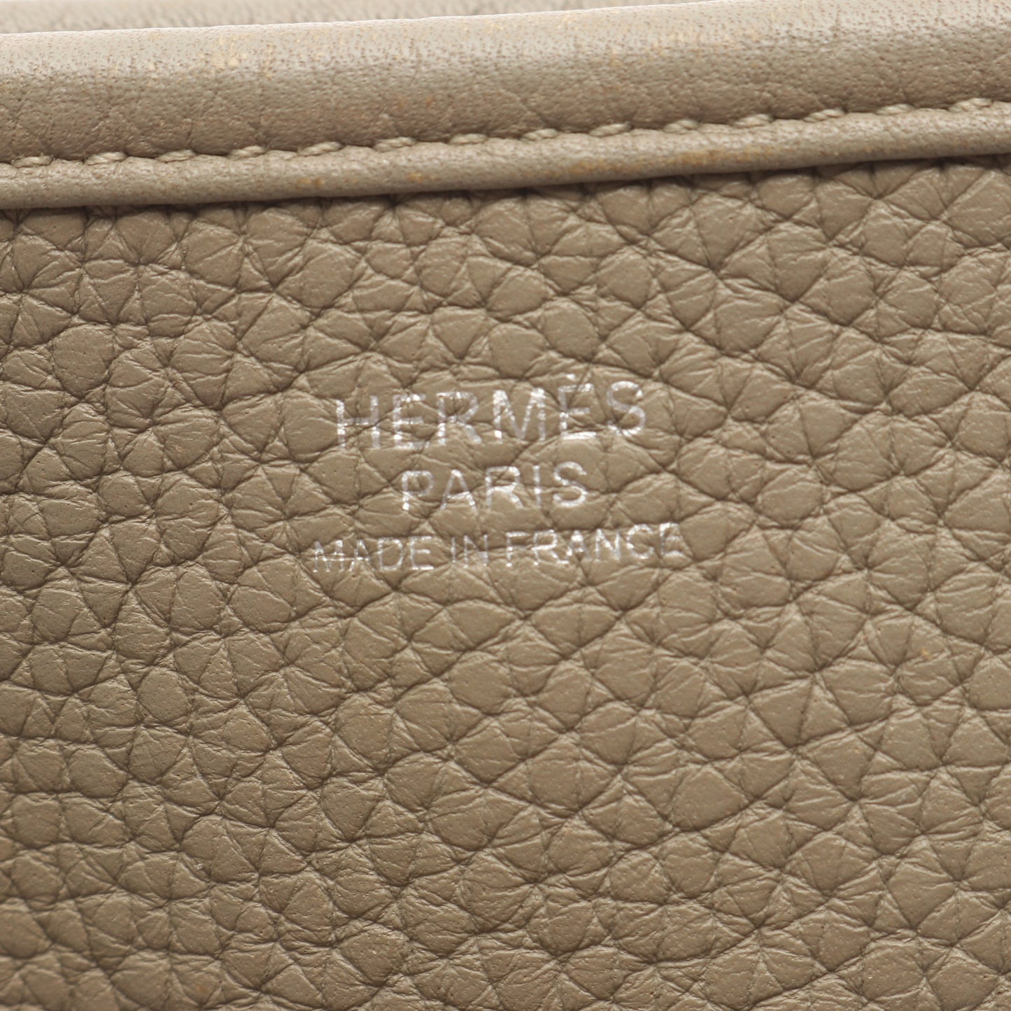 エヴリン 3 トロワ PM セージ ショルダーバッグ トリヨンクレマンス グレーグリーン シルバー金具 X刻印 エルメス バッグ HERMES