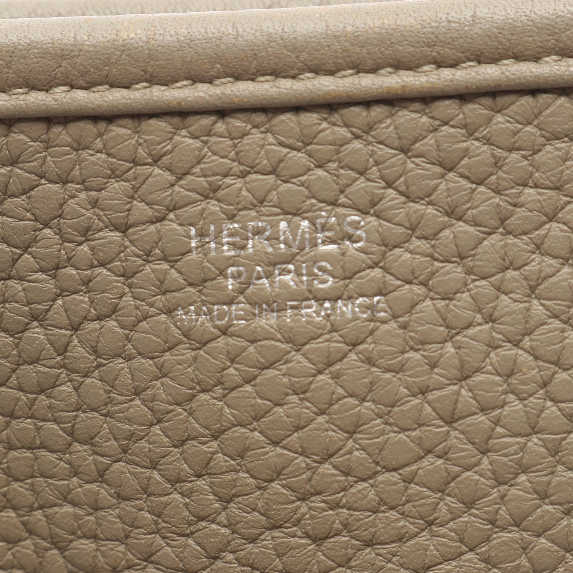 エヴリン 3 トロワ PM セージ ショルダーバッグ トリヨンクレマンス グレーグリーン シルバー金具 X刻印 エルメス バッグ HERMES