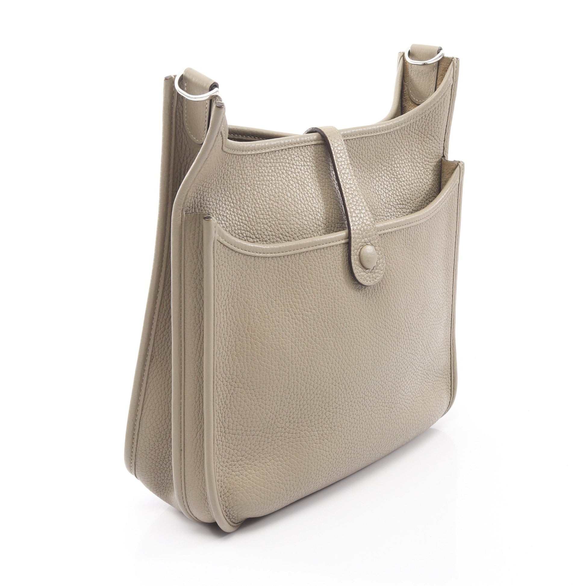 エヴリン 3 トロワ PM セージ ショルダーバッグ トリヨンクレマンス グレーグリーン シルバー金具 X刻印 エルメス バッグ HERMES