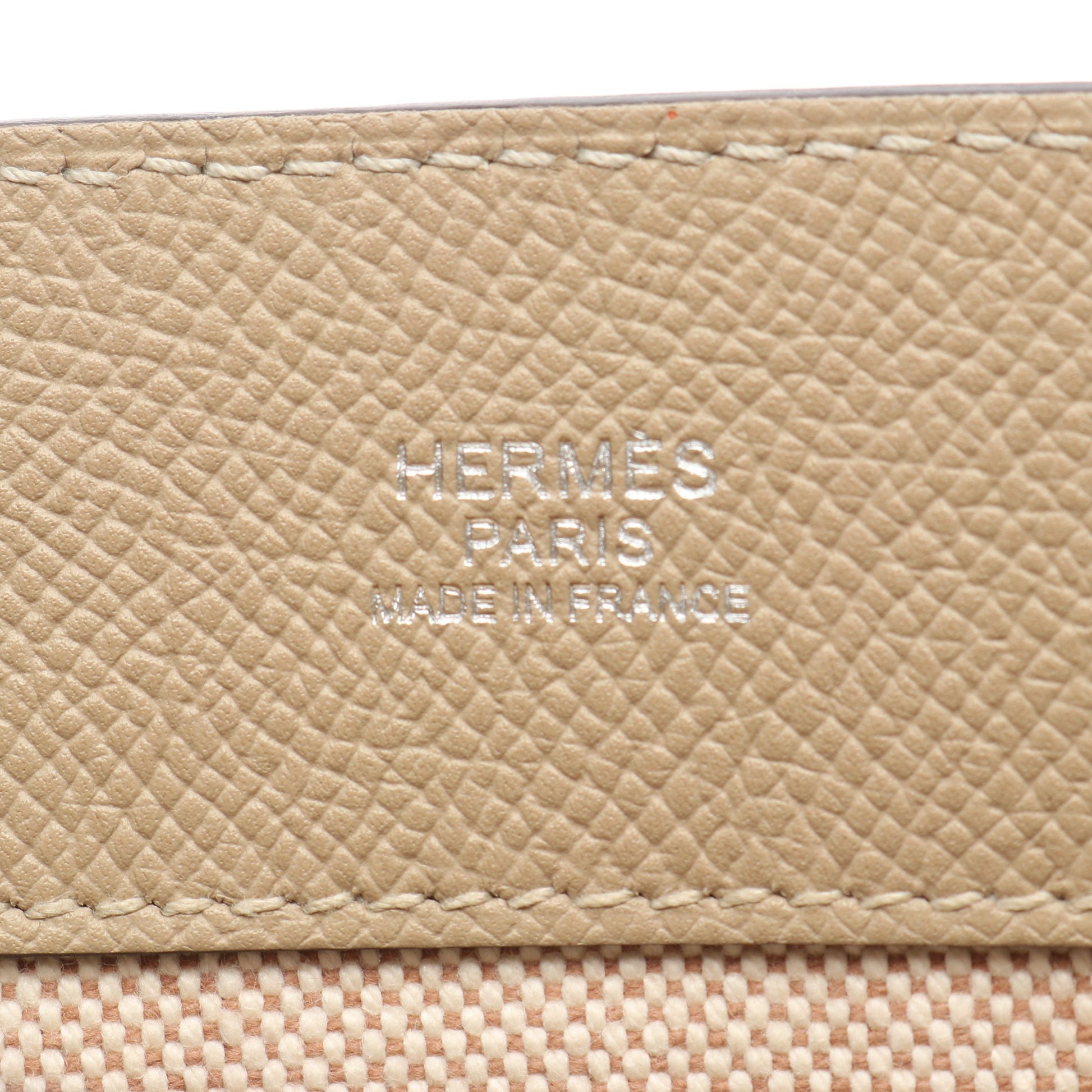 マキシボックス カバス30 トレンチ ハンドバッグ エヴァーカラー ヴォーエプソン グレーベージュ シルバー金具 A刻印 エルメス バッグ HERMES