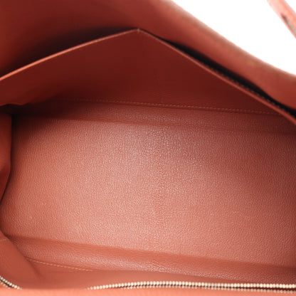 ケリー28 ローズティー 内縫い 2WAY ハンドバッグ トゴ コーラルピンク シルバー金具 □Q刻印 エルメス バッグ HERMES