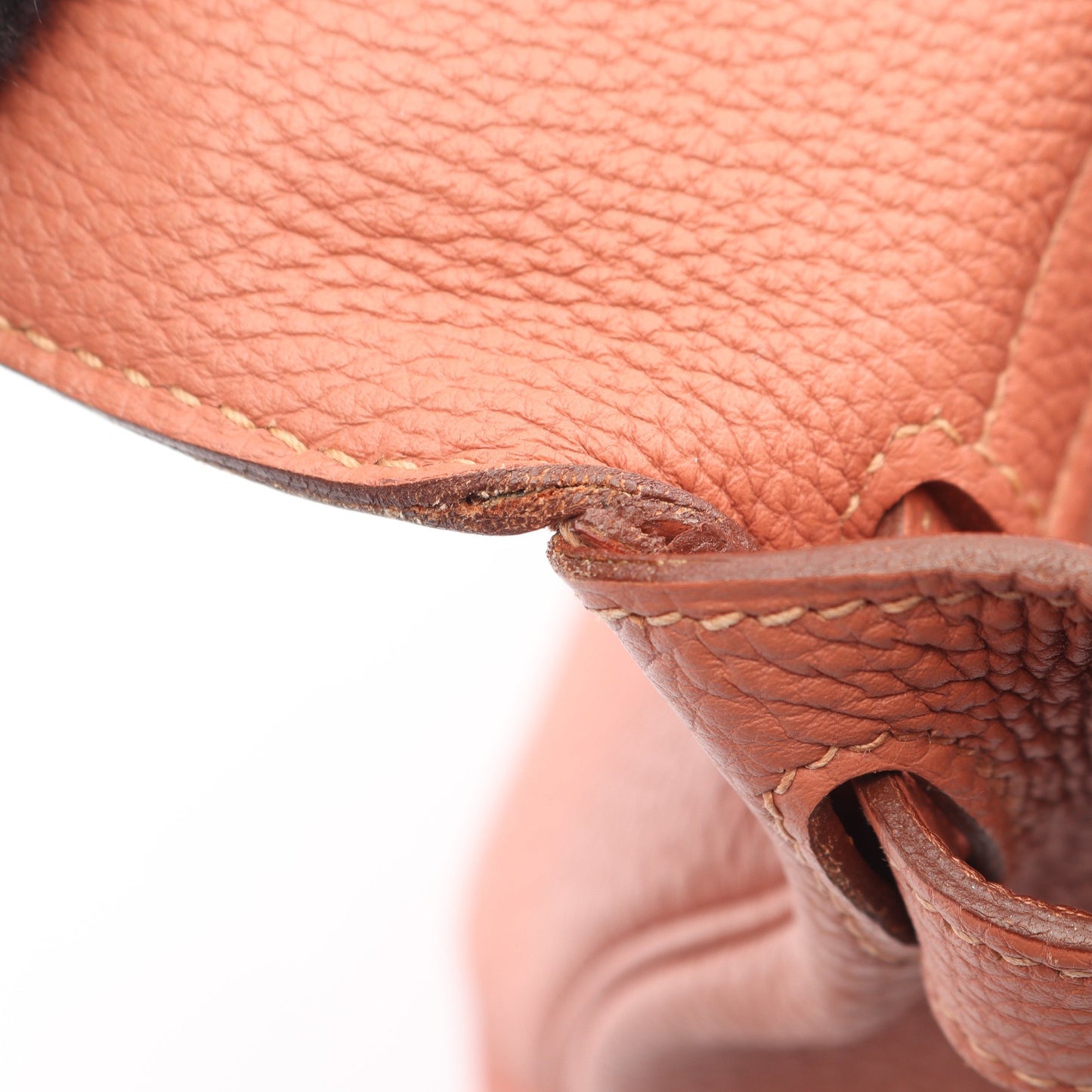 ケリー28 ローズティー 内縫い 2WAY ハンドバッグ トゴ コーラルピンク シルバー金具 □Q刻印 エルメス バッグ HERMES