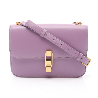 カレ サッチェル ショルダーバッグ レザー ライトパープル サンローランパリ バッグ SAINT LAURENT PARIS