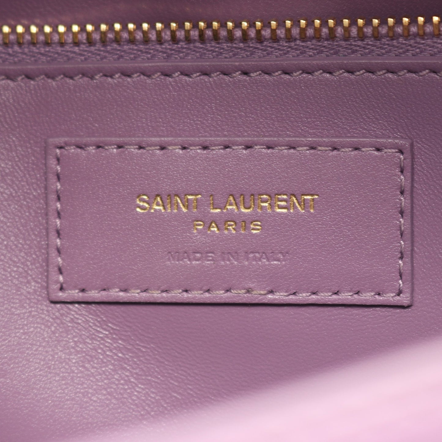 カレ サッチェル ショルダーバッグ レザー ライトパープル サンローランパリ バッグ SAINT LAURENT PARIS