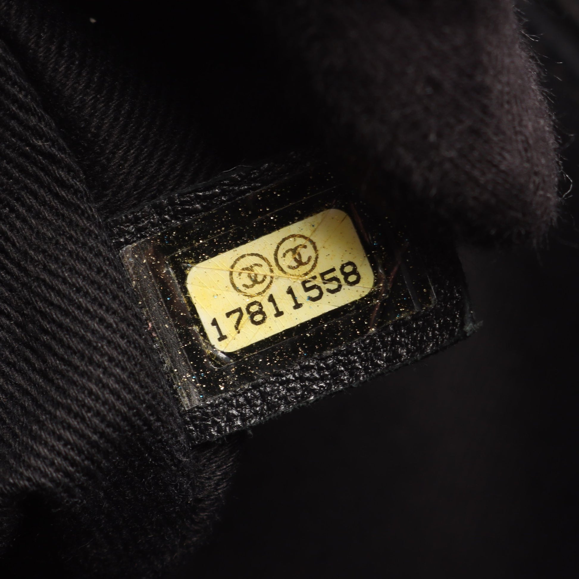 パリビアリッツ ハンドバッグ ナイロン レザー ダークブルー ブラック シルバー金具 シャネル バッグ CHANEL