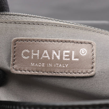 ココマーク プラチェーン ショルダーバッグ ラムスキン ブラック シルバー金具 シャネル バッグ CHANEL