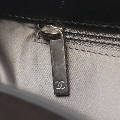ココマーク プラチェーン ショルダーバッグ ラムスキン ブラック シルバー金具 シャネル バッグ CHANEL