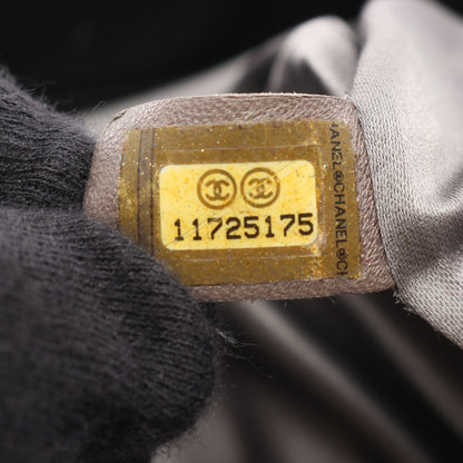 ココマーク プラチェーン ショルダーバッグ ラムスキン ブラック シルバー金具 シャネル バッグ CHANEL