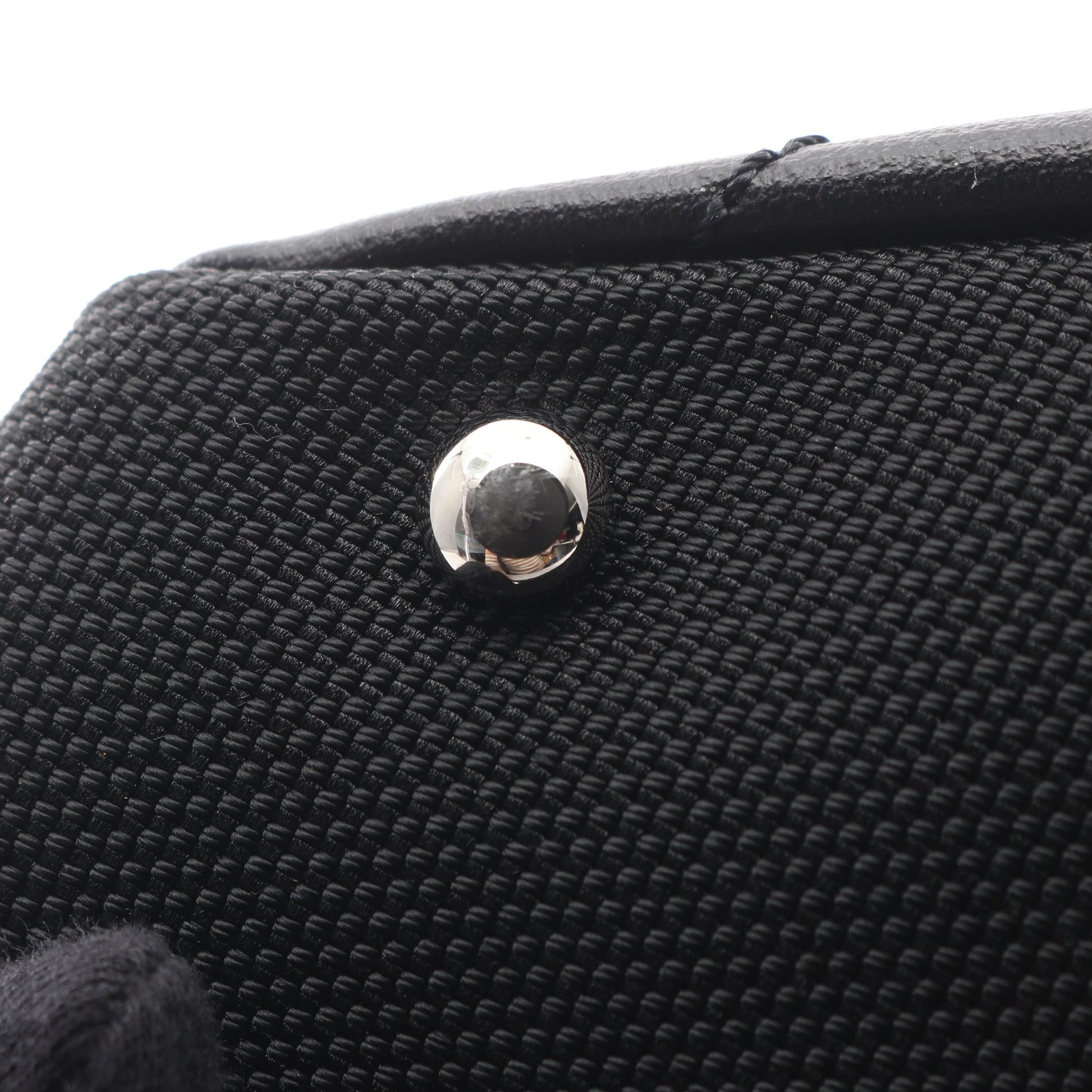 パリビアリッツPM ハンドバッグ トートバッグ コーティングキャンバス レザー ブラック シルバー金具 シャネル バッグ CHANEL