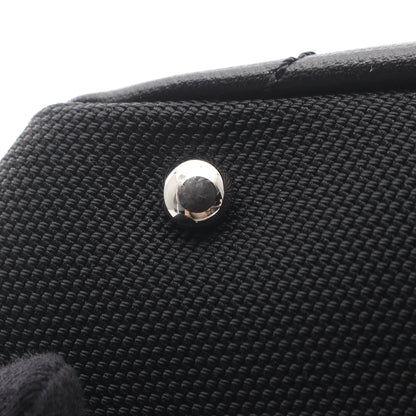 パリビアリッツPM ハンドバッグ トートバッグ コーティングキャンバス レザー ブラック シルバー金具 シャネル バッグ CHANEL