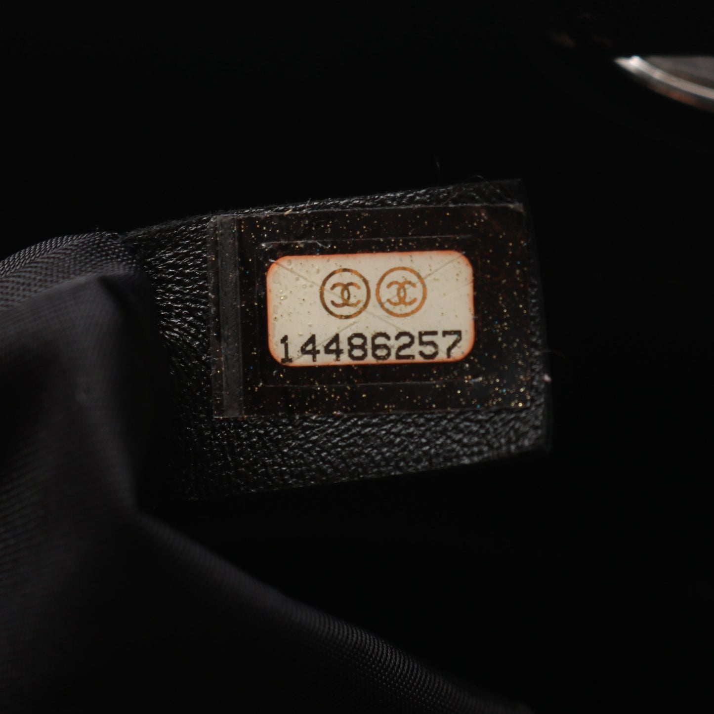 パリビアリッツPM ハンドバッグ トートバッグ コーティングキャンバス レザー ブラック シルバー金具 シャネル バッグ CHANEL