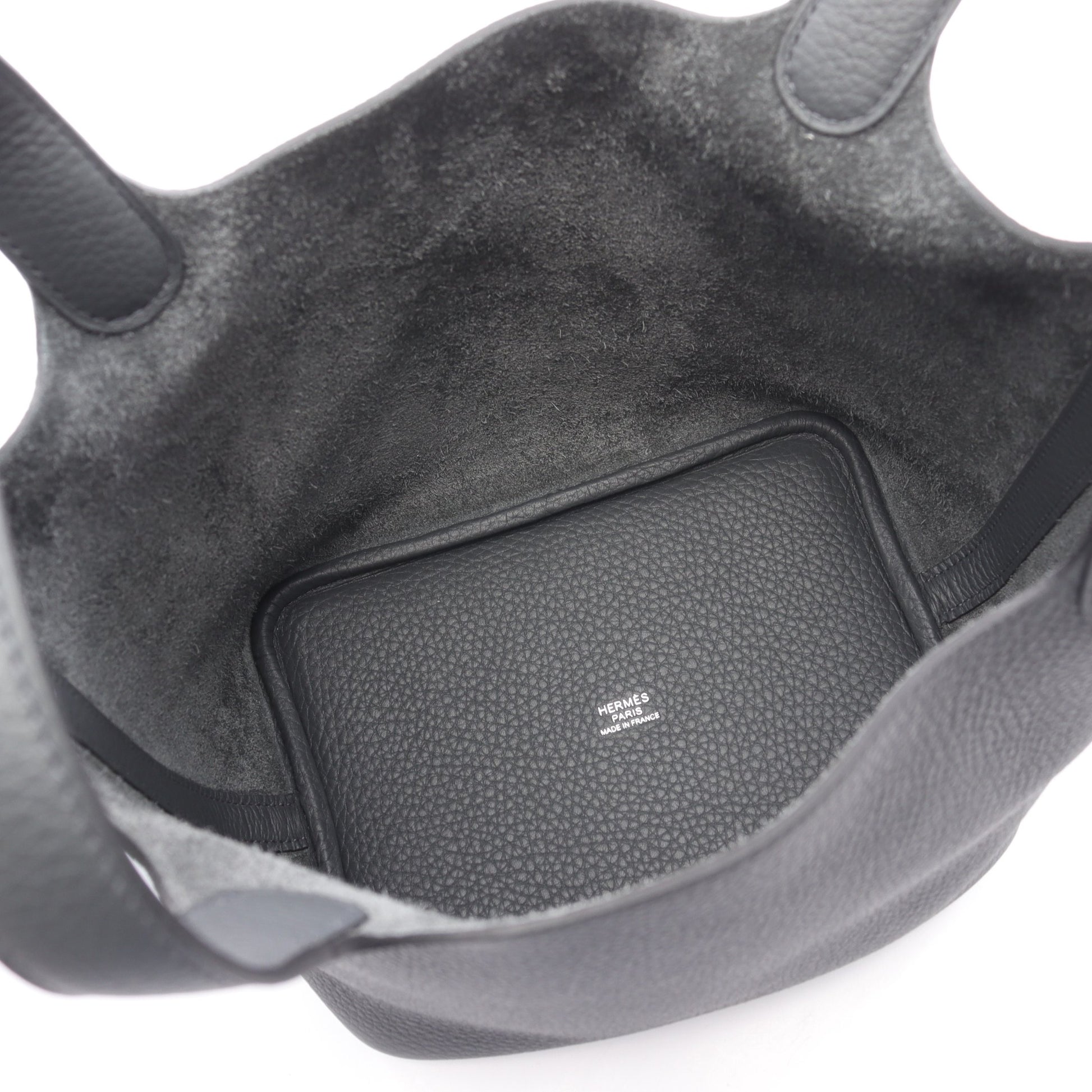 ピコタンロックPM ハンドバッグ トリヨンクレマンス グレー シルバー金具 G刻印 エルメス バッグ HERMES