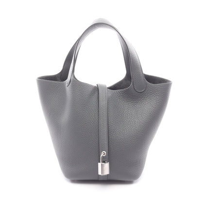 ピコタンロックPM ハンドバッグ トリヨンクレマンス グレー シルバー金具 G刻印 エルメス バッグ HERMES