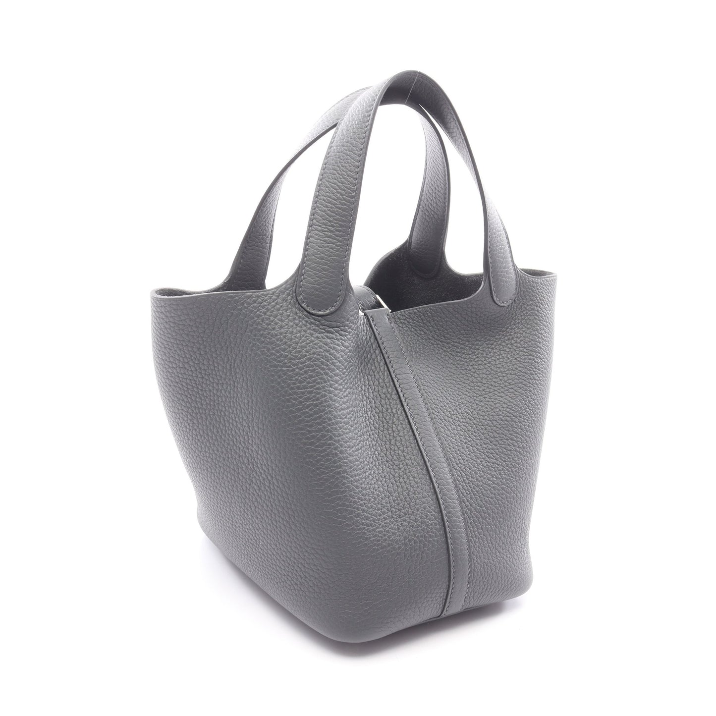 ピコタンロックPM ハンドバッグ トリヨンクレマンス グレー シルバー金具 G刻印 エルメス バッグ HERMES