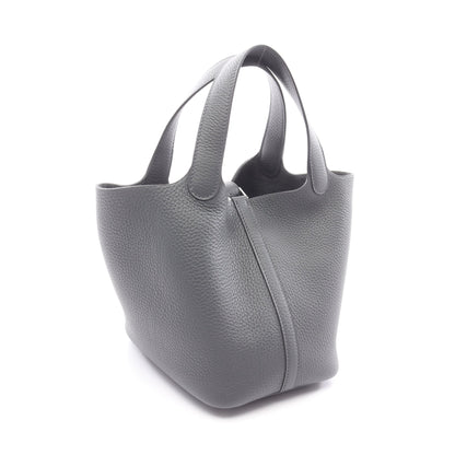 ピコタンロックPM ハンドバッグ トリヨンクレマンス グレー シルバー金具 G刻印 エルメス バッグ HERMES