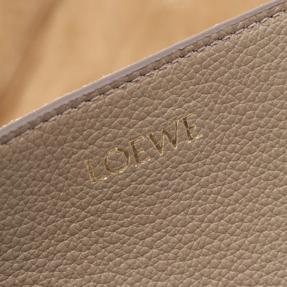 パズルフォルド トート ホリゾンタル ミディアム ショルダーバッグ トートバッグ レザー グレーベージュ ロエベ バッグ LOEWE