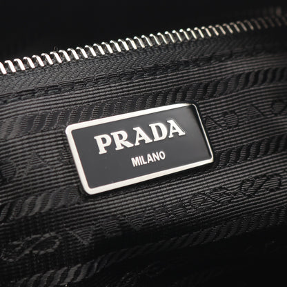 TESSUTO＋SAFFIAN ダッフルバッグ 2WAY ショルダーバッグ ナイロン サフィアーノレザー ブラック プラダ バッグ PRADA