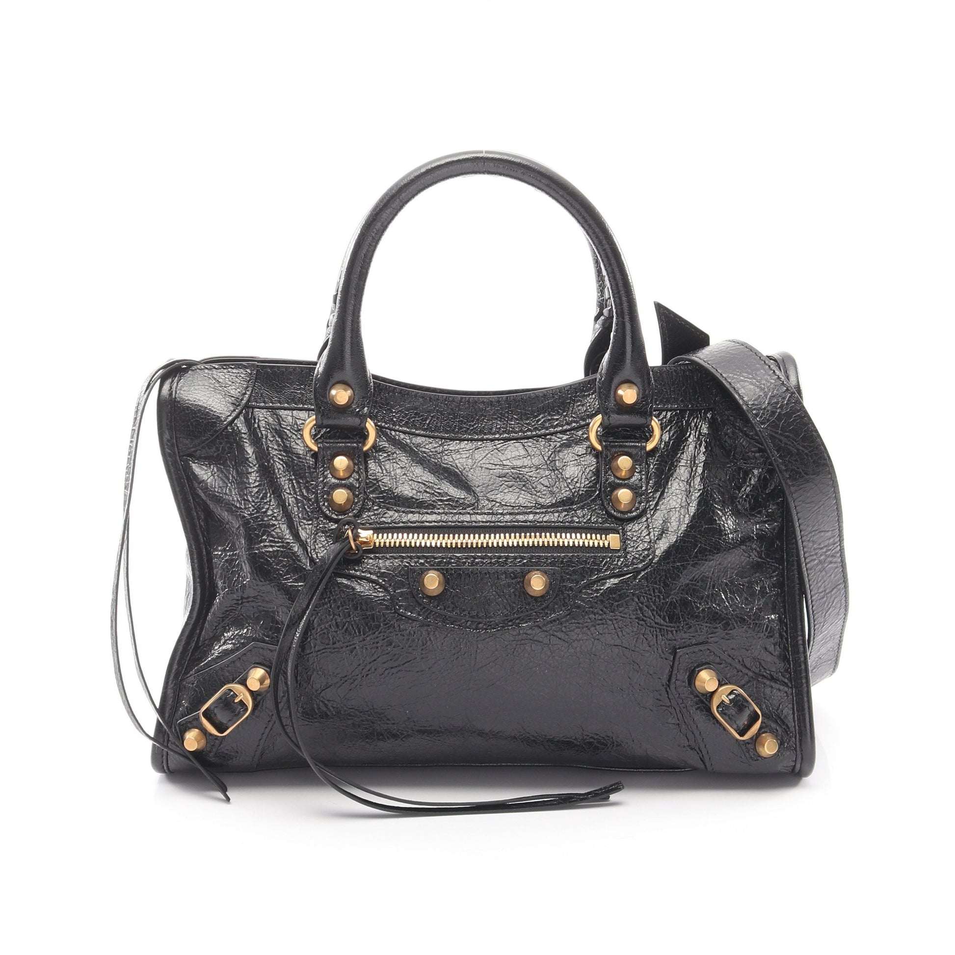 Le City Small ル シティ スモール 2WAY ハンドバッグ レザー ブラック バレンシアガ バッグ BALENCIAGA