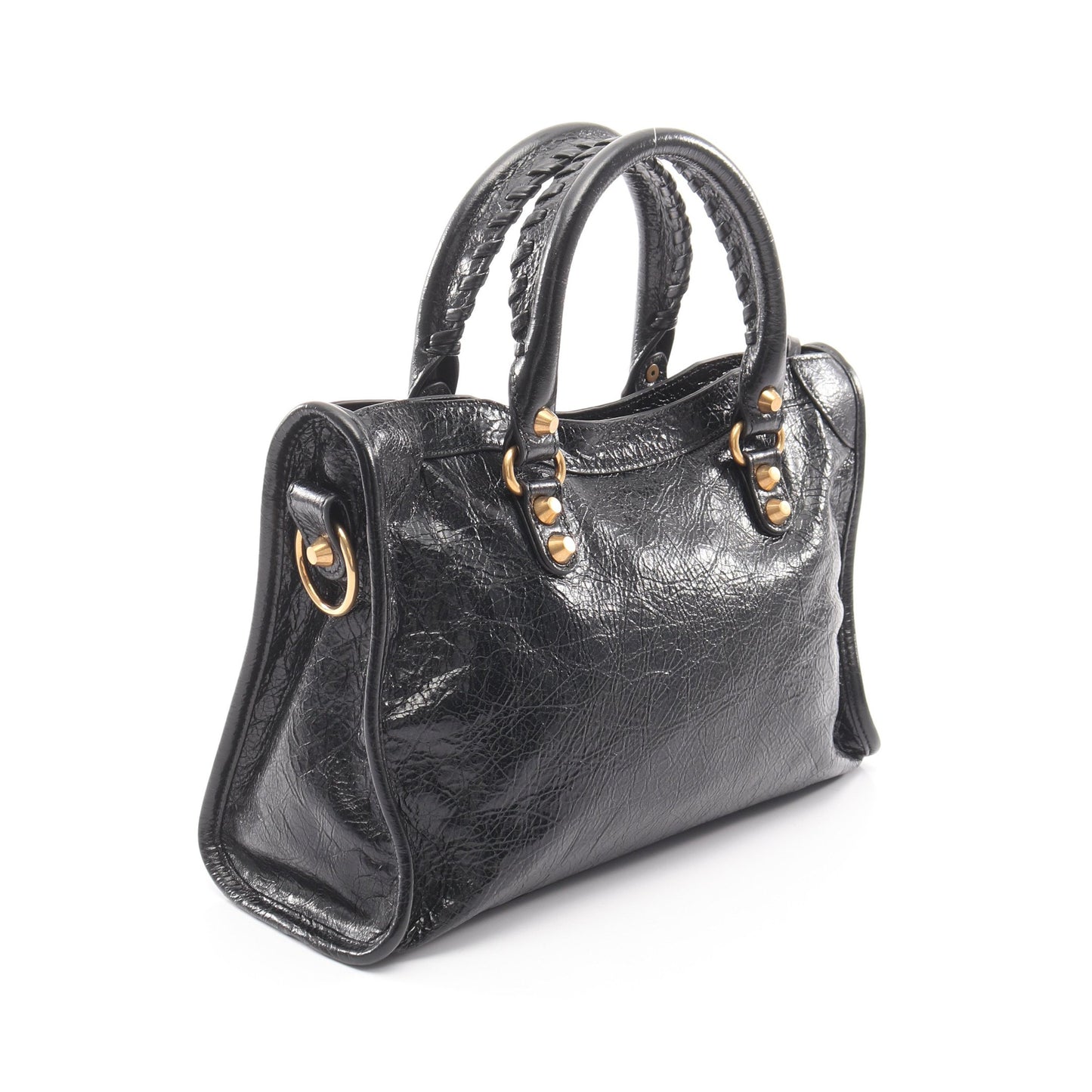 Le City Small ル シティ スモール 2WAY ハンドバッグ レザー ブラック バレンシアガ バッグ BALENCIAGA