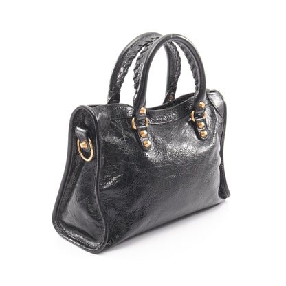 Le City Small ル シティ スモール 2WAY ハンドバッグ レザー ブラック バレンシアガ バッグ BALENCIAGA