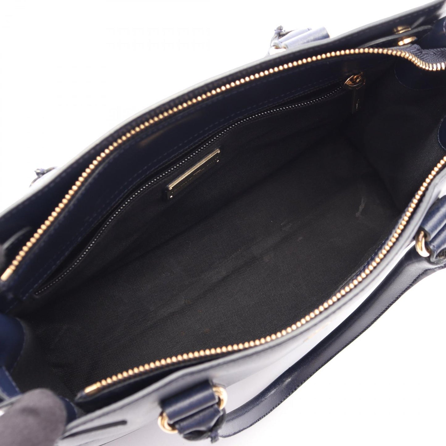 ガンチーニ ハンドバッグ レザー ネイビー サルヴァトーレフェラガモ バッグ Salvatore Ferragamo