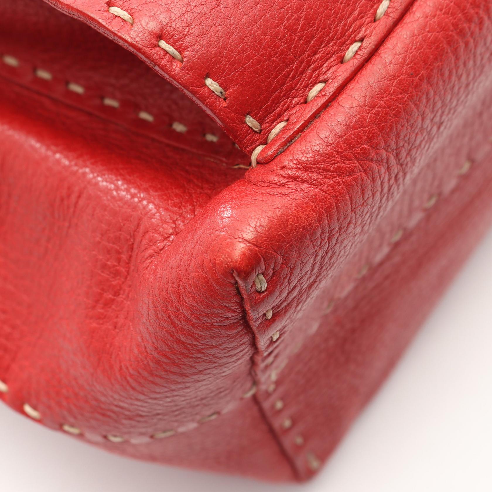 セレリア ショルダーバッグ レザー レッド フェンディ バッグ FENDI