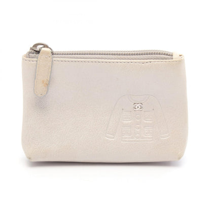 ココマーク キーリング付き コインケース レザー シルバー シルバー金具 シャネル 財布・小物 CHANEL