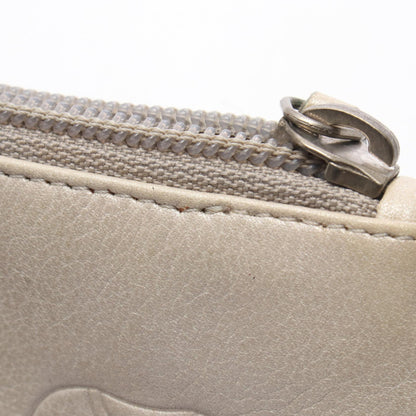 ココマーク キーリング付き コインケース レザー シルバー シルバー金具 シャネル 財布・小物 CHANEL