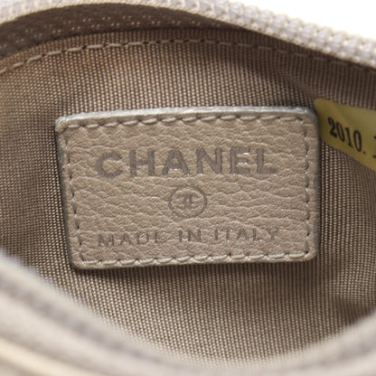 ココマーク キーリング付き コインケース レザー シルバー シルバー金具 シャネル 財布・小物 CHANEL