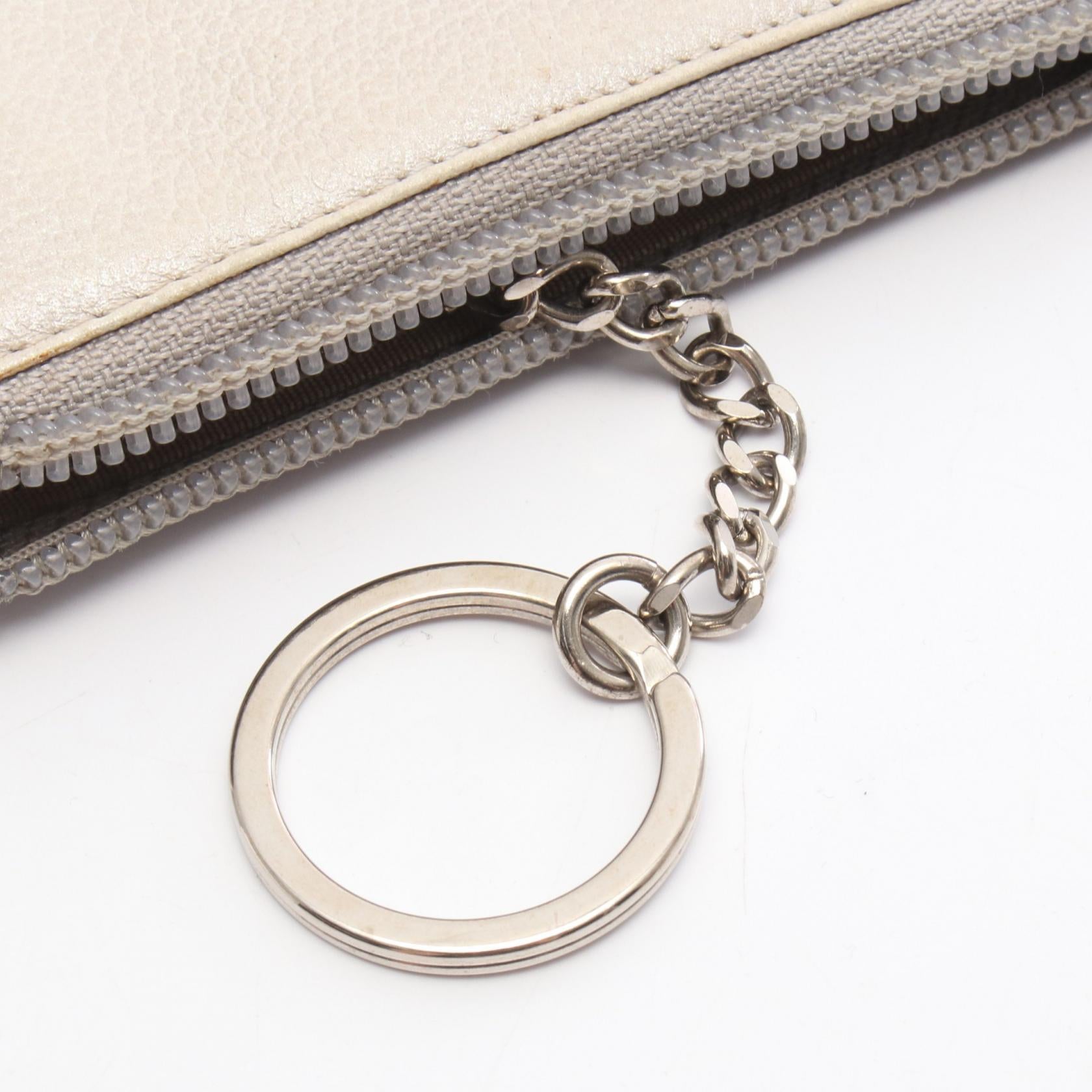ココマーク キーリング付き コインケース レザー シルバー シルバー金具 シャネル 財布・小物 CHANEL