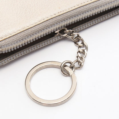 ココマーク キーリング付き コインケース レザー シルバー シルバー金具 シャネル 財布・小物 CHANEL