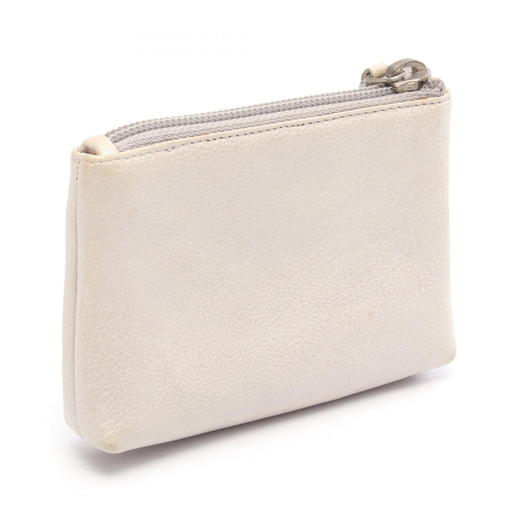 ココマーク キーリング付き コインケース レザー シルバー シルバー金具 シャネル 財布・小物 CHANEL