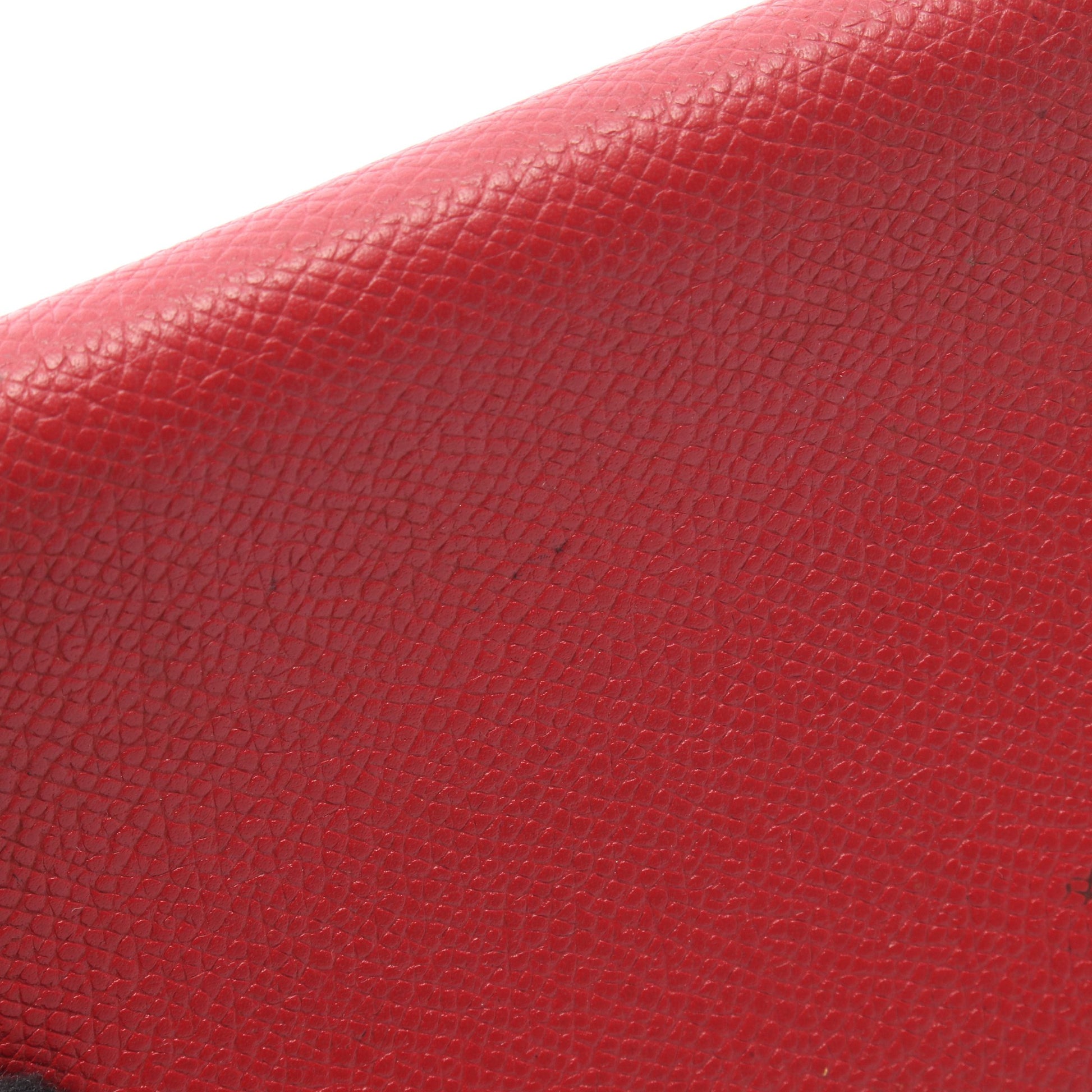 アジェンダGM ルージュヴィフ 手帳カバー クシュベル レッド シルバー金具 □F刻印 エルメス 財布・小物 HERMES