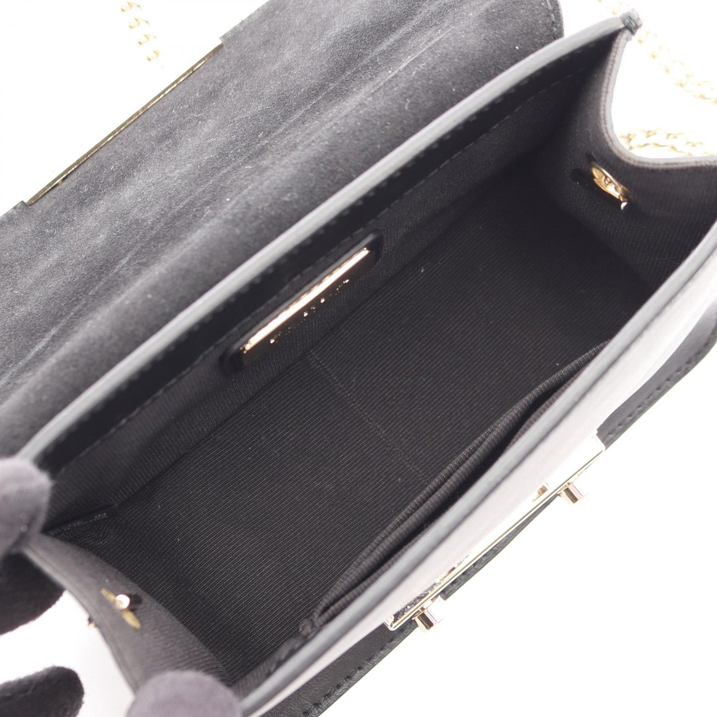 メトロポリス ミニ スタッズ チェーンショルダーバッグ レザー ブラック フルラ バッグ FURLA