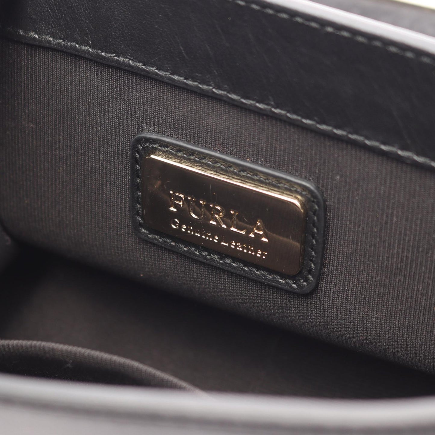 メトロポリス ミニ スタッズ チェーンショルダーバッグ レザー ブラック フルラ バッグ FURLA