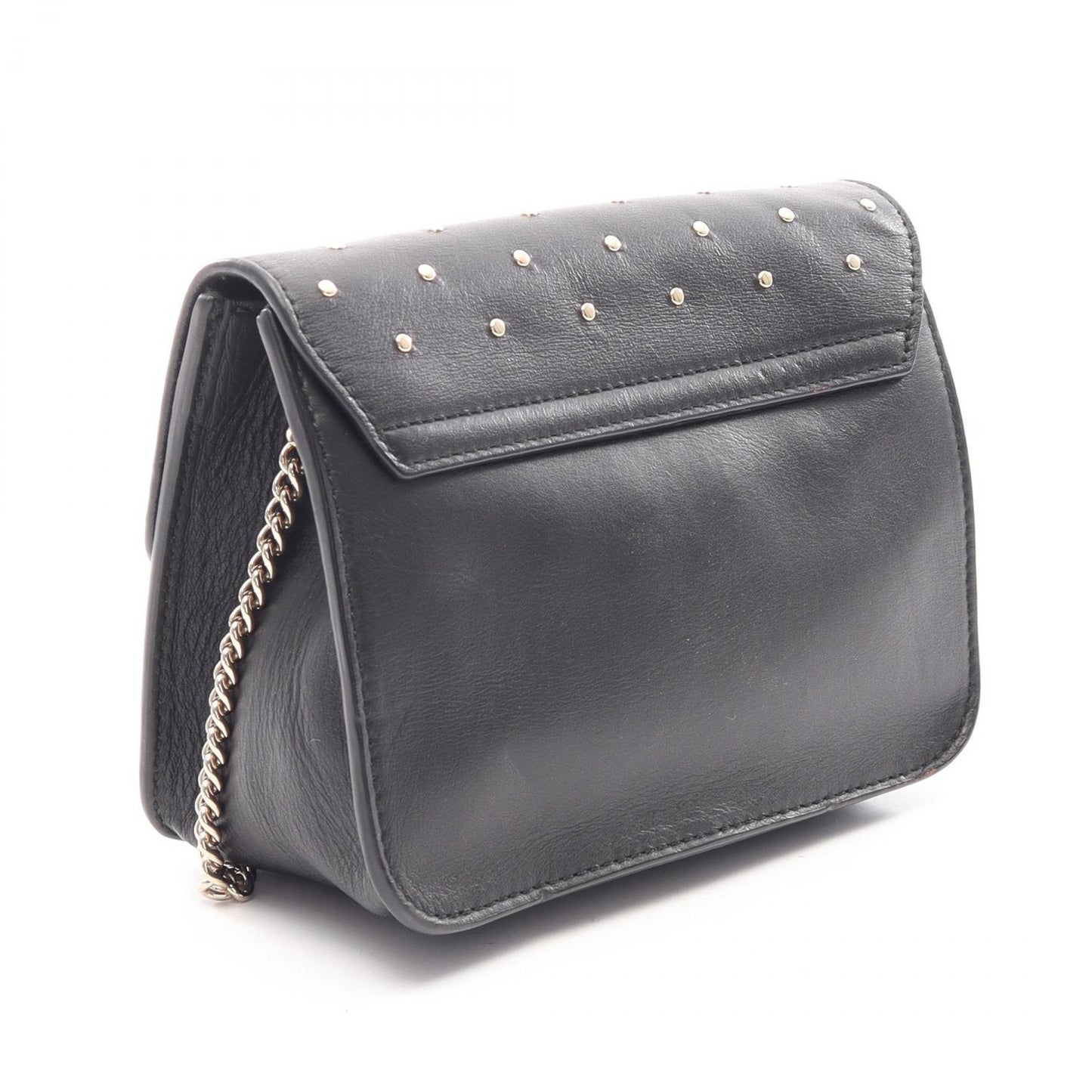 メトロポリス ミニ スタッズ チェーンショルダーバッグ レザー ブラック フルラ バッグ FURLA