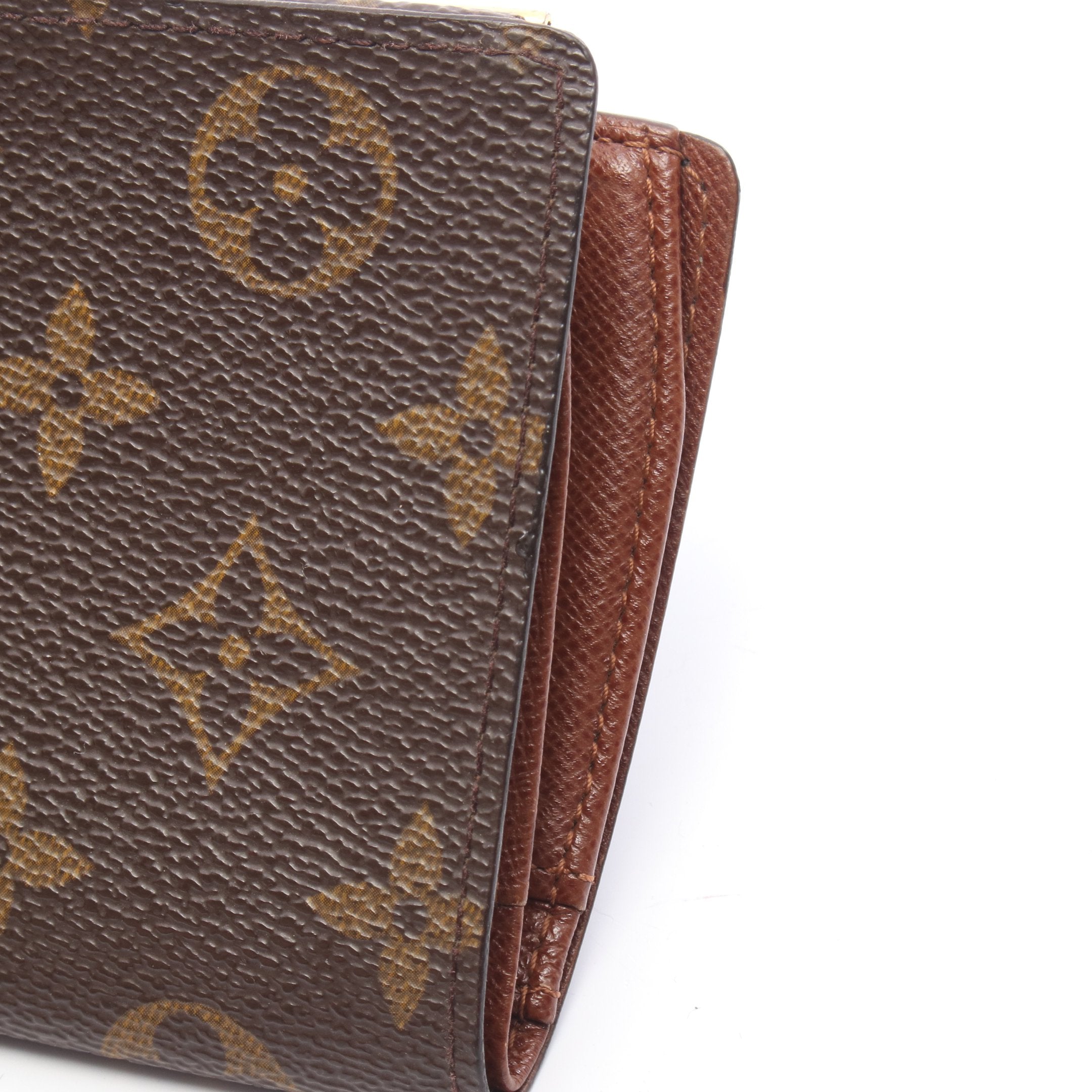 LOUIS VUITTON 財布 ヴィエノワ モノグラム 二つ折り財布 ポルトモネ ビエ ヴィエノワ モノグラム 二つ折り財布 PVC ブラウン
