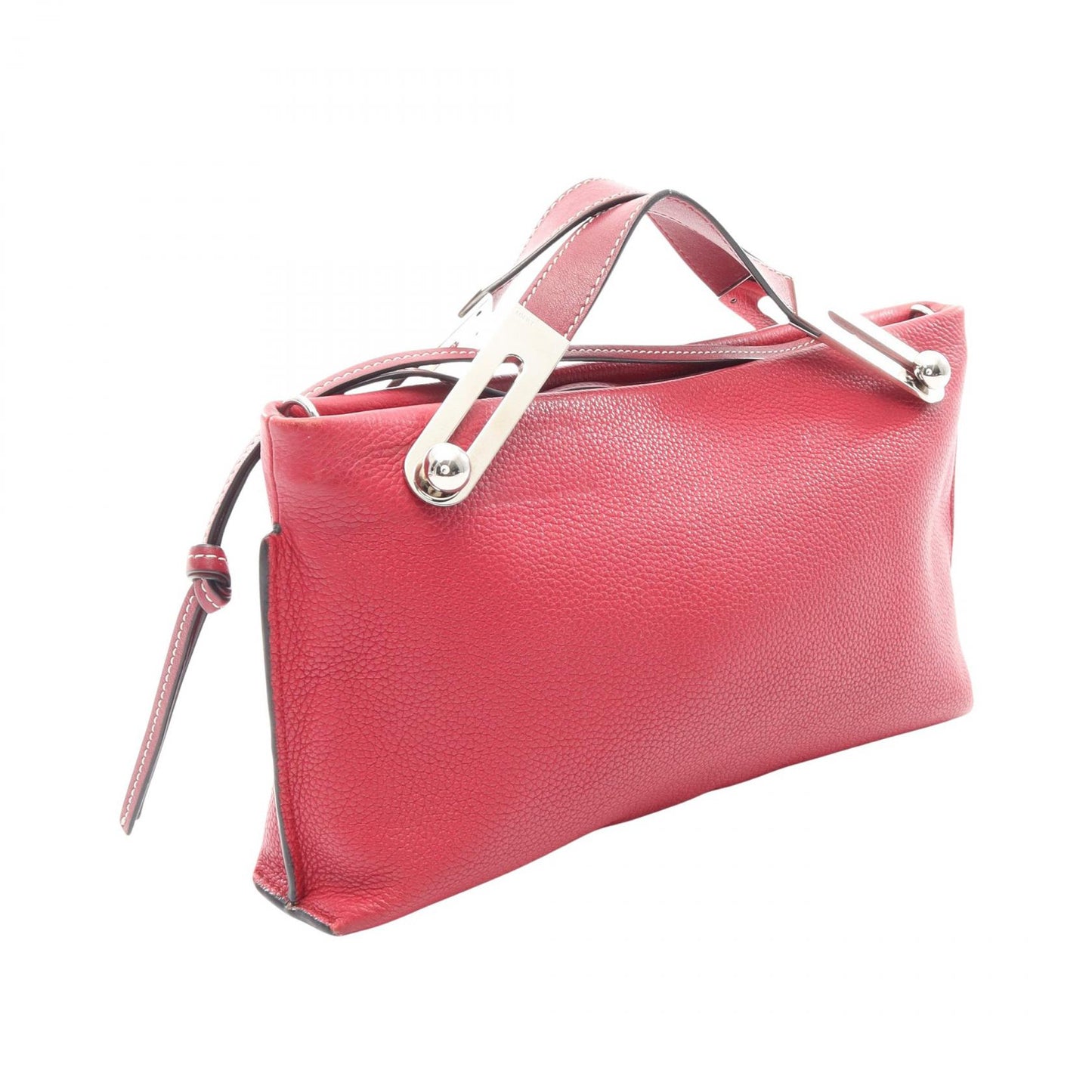 ミッシー スモール 2way ハンドバッグ レザー ピンクレッド ロエベ バッグ LOEWE