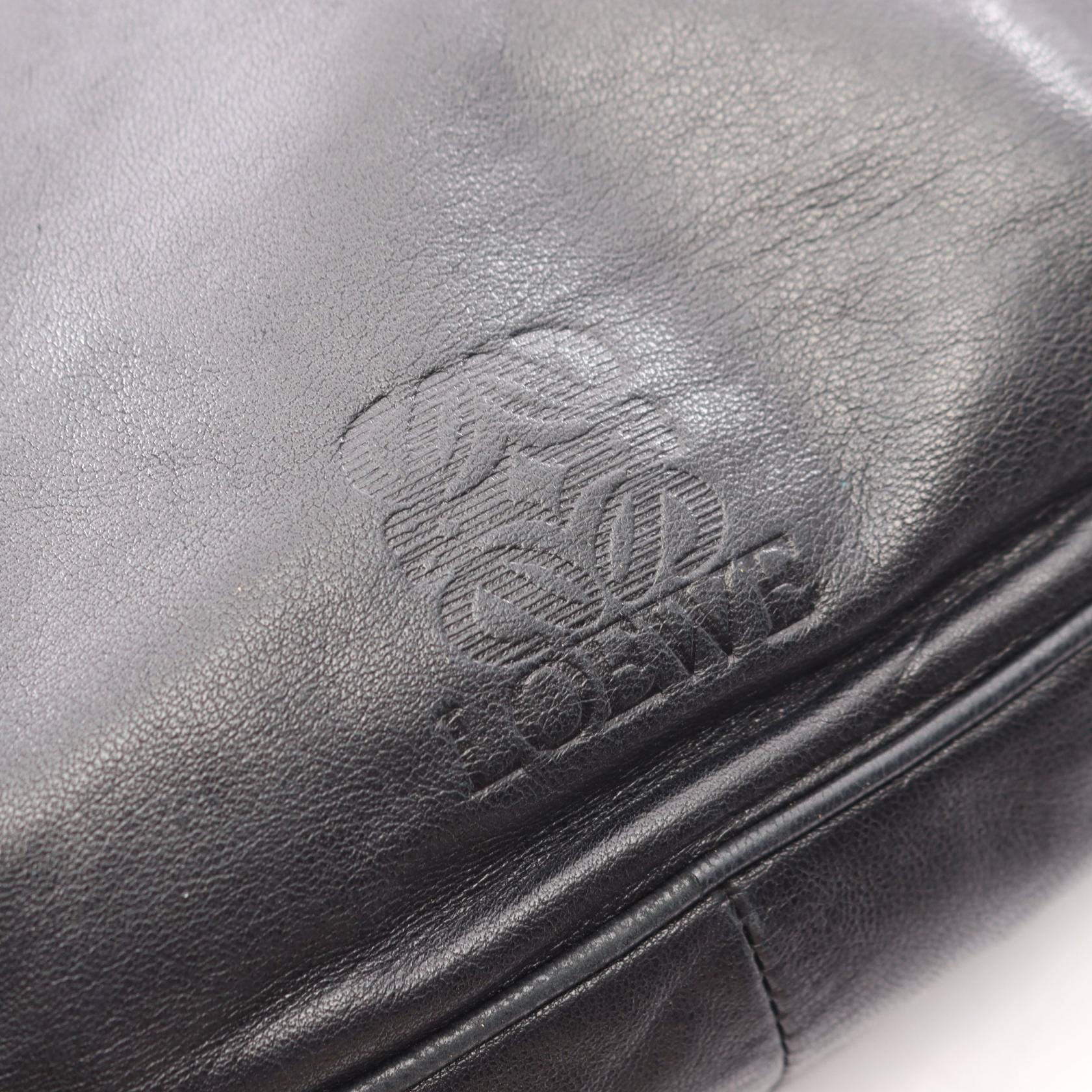 アナグラム ショルダーバッグ レザー ブラック ロエベ バッグ LOEWE