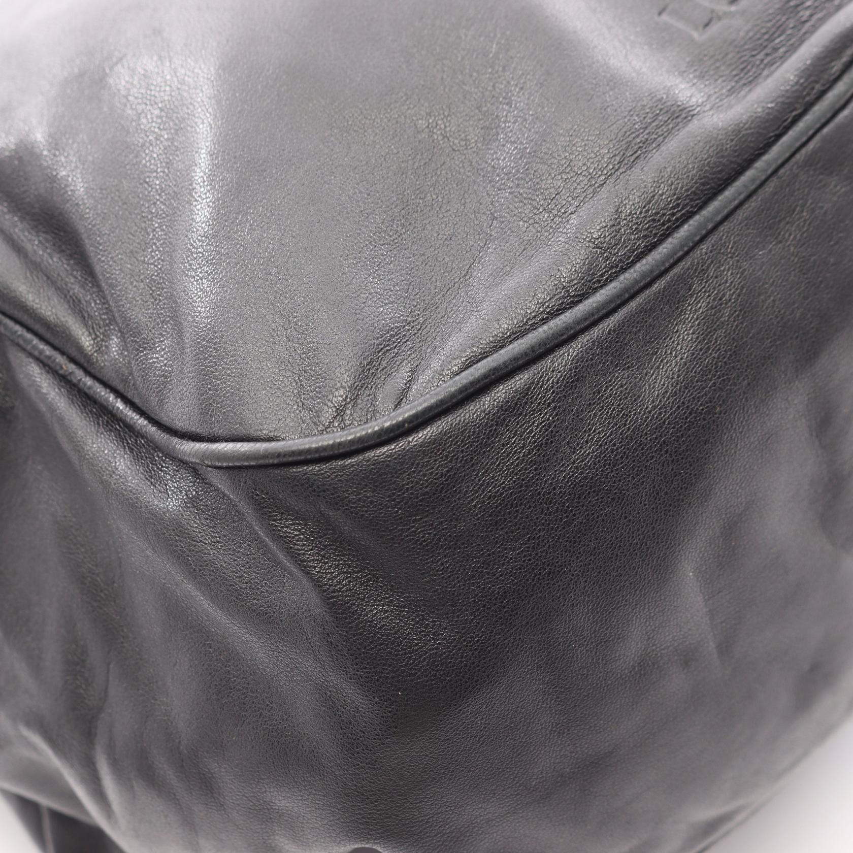 アナグラム ショルダーバッグ レザー ブラック ロエベ バッグ LOEWE