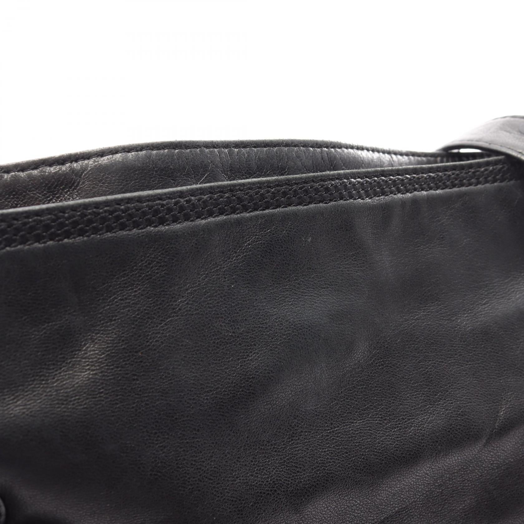 アナグラム ショルダーバッグ レザー ブラック ロエベ バッグ LOEWE
