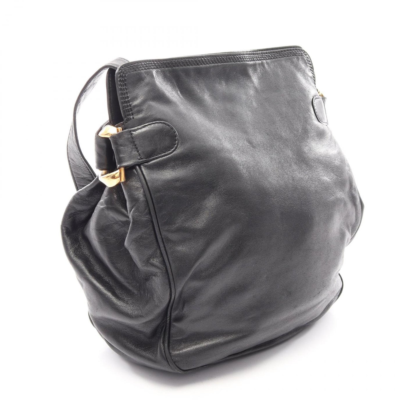 アナグラム ショルダーバッグ レザー ブラック ロエベ バッグ LOEWE