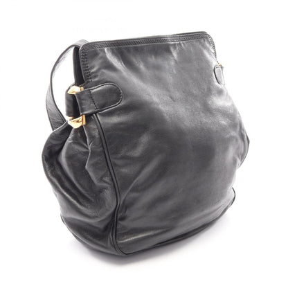 アナグラム ショルダーバッグ レザー ブラック ロエベ バッグ LOEWE