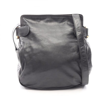 アナグラム ショルダーバッグ レザー ブラック ロエベ バッグ LOEWE
